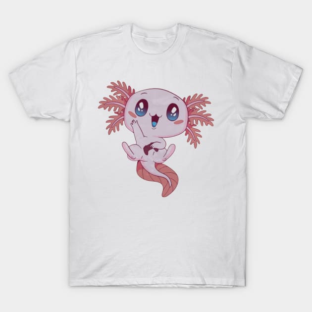 Axolotl T-Shirt by Digital-Zoo